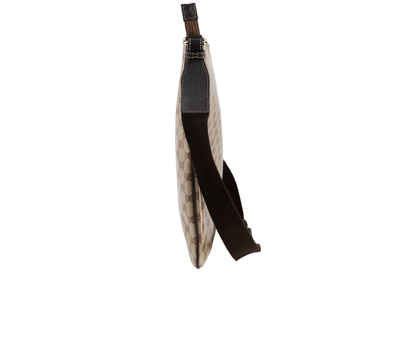 Large Messenger, &pound;550, Handbags, Beige/Brown, Canvas/Leather, Bottom view